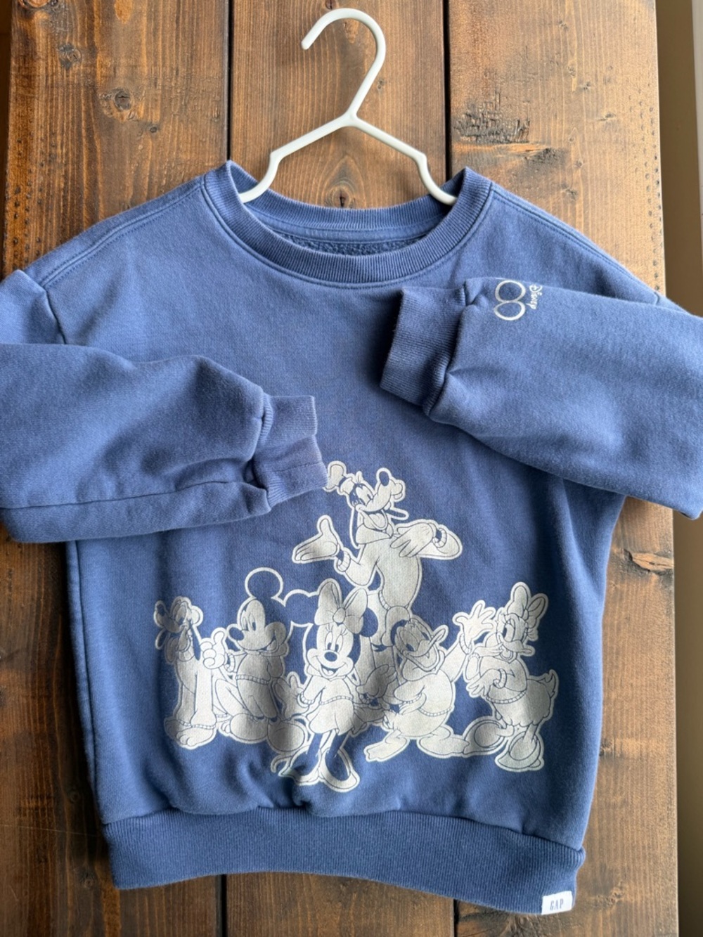 Gap Disney Mickey & Friends Blue Crewneck Sweatshirt